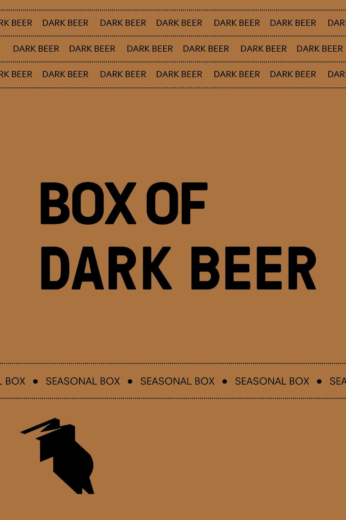 BOX OF DARK BEER